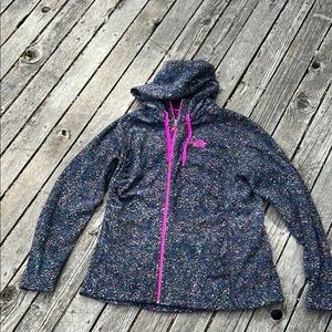 The North Face Multicolor Fleece with Pink Zipper